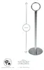 12x Silber 20cm Tischnummernhalter - Produktbild-Vorschau 3
