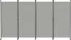 XMTECH Paravent Raumteiler 4-teilig 320x180 cm Hellgrau – Produktbild-Vorschau 1