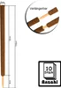 10er Set Pflanzstäbe Kokos 110 cm - Monstera Rankhilfe Produktbild-Vorschau 3