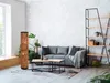 Kleine Stehlampe 120cm Rattan Lampenschirm, Lichtsäule Produktbild-Vorschau 9