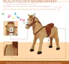 HOMCOM Plüsch Reitpferd für Kinder, Stehpferd mit Sound, Produktbild-Vorschau 4
