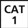 The image shows the text "CAT 1" on a white background within a black border. Náhľad obrázku produktu