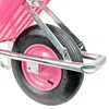 Matrix Schubkarre 100l 250kg Luftrad Kunststoffwanne Pink Produktbild-Vorschau 4