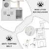 Arbre à chat avec armoire à litière Meuble pour chats en Voir les images du produit 2