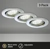 3er Set LED Einbauleuchte, Ø 8,6 cm, 3 W, Chrom, Briloner Produktbild-Vorschau 2