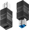 INF USB 3.0 B samec na C samice adaptér, ABS, 3.28cm, pro Náhled obrázku produktu 2