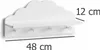 Kinder-Wandgarderobe Wolke, MDF, weiß Produktbild-Vorschau 6