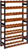 STOLMAK Weinregal aus Holz für 56 Flaschen Schwarz/Braun Produktbild-Vorschau 1