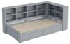 Sofá de madera maciza con cama extraíble de 90x190 cm, Vista previa de la imagen del producto 9