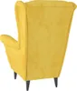 Fauteuil fluweel mosterdgeel Productafbeelding-voorbeeld 5