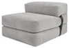 Pouf letto sfoderabile 70x190 cm BANANAIR grigio chiaro Anteprima dell’immagine prodotto 1