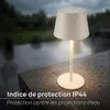 Briloner Lampe de table LED sans fil Ø9,5x20,5 cm 1,2 W 120 Voir les images du produit 4