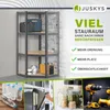 Juskys Eckregal Corner Easy 160 x 75 x 40-75 cm - max. 320 Produktbild-Vorschau 3