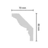Decosa Zierprofil G4 (Giselle), 70 x 80 mm, 2 m - 10 Stück Produktbild-Vorschau 3