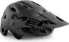 A black MET PARACHUTE MCR MIPS bicycle helmet is shown from a side angle against a white background. Voir les images du produit