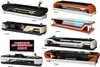 Designer Couchtisch Polster Tisch Leder Glas Moderner Voir les images du produit 11