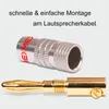 Bananenstecker für Lautsprecherkabel 8x Stecker NEXMEX Produktbild-Vorschau 6