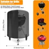 Wasserdichte runde Grillabdeckung Grillabdeckung aus Produktbild-Vorschau 2