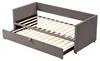 Divano letto ProximaX 90/180 x 200 cm in velluto grigio, Anteprima dell’immagine prodotto 14
