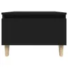 vidaXL Table d'appoint noire 50x46x35 cm Bois composite Voir les images du produit 6