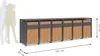 Westmann Varius 6 Box pour poubelles en métal 6x240 L Voir les images du produit 7