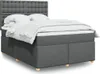 Boxspringbett mit Matratze Dunkelgrau 140x200 cm Stoff Produktbild-Vorschau 2