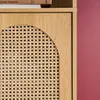 sweeek - Regal Bücherregal Holzdekor und Rattan-Geflecht 4 Produktbild-Vorschau 5