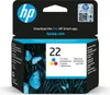 The image shows the retail packaging of an HP 22 Tri-colour ink cartridge. Anteprima dell’immagine prodotto