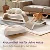 Knupis Kratzmöbel Kratzbrett Katze 3-teilig XXL 75cm – Produktbild-Vorschau 5