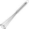 A stainless steel whisk with multiple thin wires, each ending in a small ball, is shown against a white background. Anteprima dell’immagine prodotto