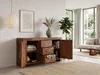 FineBuy Credenza in legno massiccio di Sheesham 120 cm 2 Anteprima dell’immagine prodotto 2