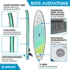 Aufblasbares SUP Board Set mit Sitz FLOWER 300  lime Produktbild-Vorschau 5