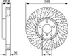 BOSCH Bremsscheibe für BMW 7 (F01, F02, F03, F04) 348mm 0 Produktbild-Vorschau 2