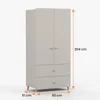 Armoire à portes battantes MARIO 2D, chambre d'enfant, Voir les images du produit 7