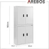 AREBOS Aktenschrank 180x90x40 cm Büroschrank Lagerschrank Produktbild-Vorschau 9