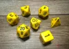 Rpg Dice Sets Yellow/black Opaque Polyhedral 7-die Set – Anteprima dell’immagine prodotto 3