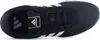 A top-down view of a black Adidas sneaker with white stripes. Produktbild-Vorschau
