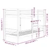 vidaXL Etagenbett 90x200 cm Massivholz Kiefer -  Betten & Produktbild-Vorschau 9