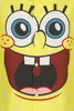 A close-up of a yellow shirt with a SpongeBob SquarePants face printed on it. Náhled obrázku produktu