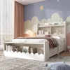 Flieks Klassisches Bett Holzbett 90x200cm mit 2 Schubladen, Produktbild-Vorschau 3
