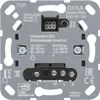 The back of a GIRA System 3000 Universal LED Dimmer module, showing connection terminals and technical specifications. Náhľad obrázku produktu