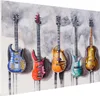 Peinture à l'huile Guitares, 100% peinte à la main Tableau Voir les images du produit 3