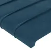 vidaXL Kopfteil mit Ohren Dunkelblau 183x16x118/128 cm Samt Produktbild-Vorschau 5