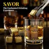 Whiskey Stones Geschenkset – 8 goldene Edelstahl-Eiswürfel Produktbild-Vorschau 3