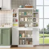 Merax Küchenschrank mit 2 Regaltüren, Sideboard mit Produktbild-Vorschau 4