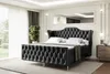 ALTDECOR Boxspringbett mit Gold Füßen, Matratze und Produktbild-Vorschau 1