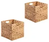 Korb CAO 2er Set 32x32 cm, natur - Handgefertigte Körbe aus Produktbild-Vorschau 7