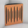 A corner acoustic bass trap for a recording studio, made of wood with black acoustic foam inserts. Anteprima dell’immagine prodotto