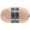A ball of pink tweed yarn with a label. Produktbild-Vorschau