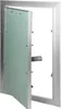 An open access panel with a green gypsum board and a silver frame. Podgląd zdjęcia produktu